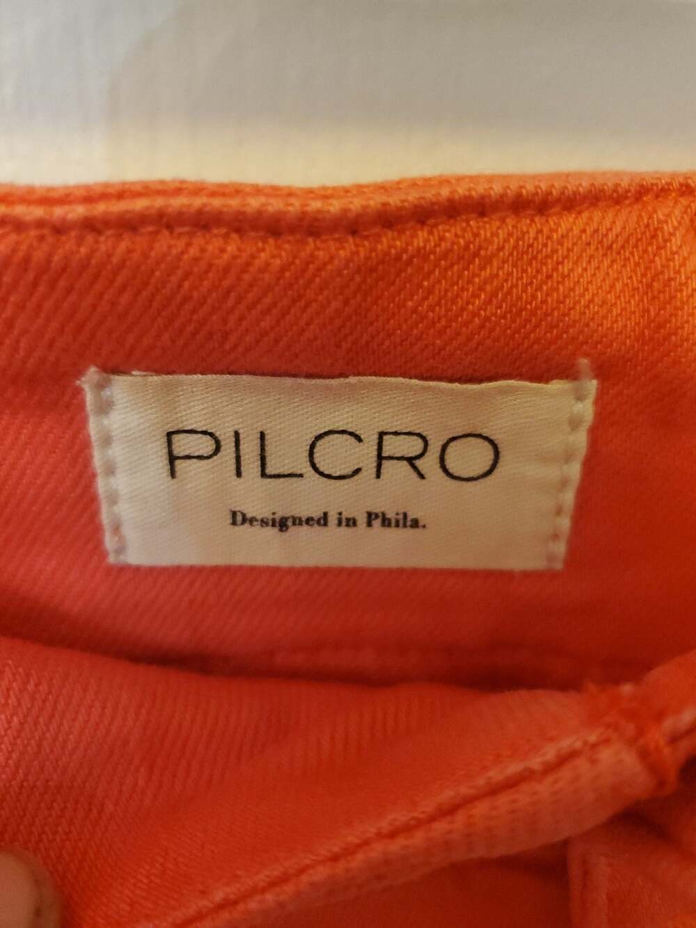 Pilcro Women's Coral High-Rise Wide Leg Cotton Blend Pants - Picture 2 of 9